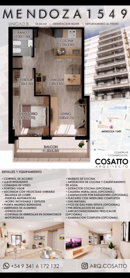 DEPARTAMENTO DE 2 DORMITORIOS A ESTRENAR