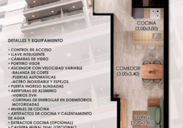 SEMIPISO DE 1 DORMITORIO A ESTRENAR CENTRO